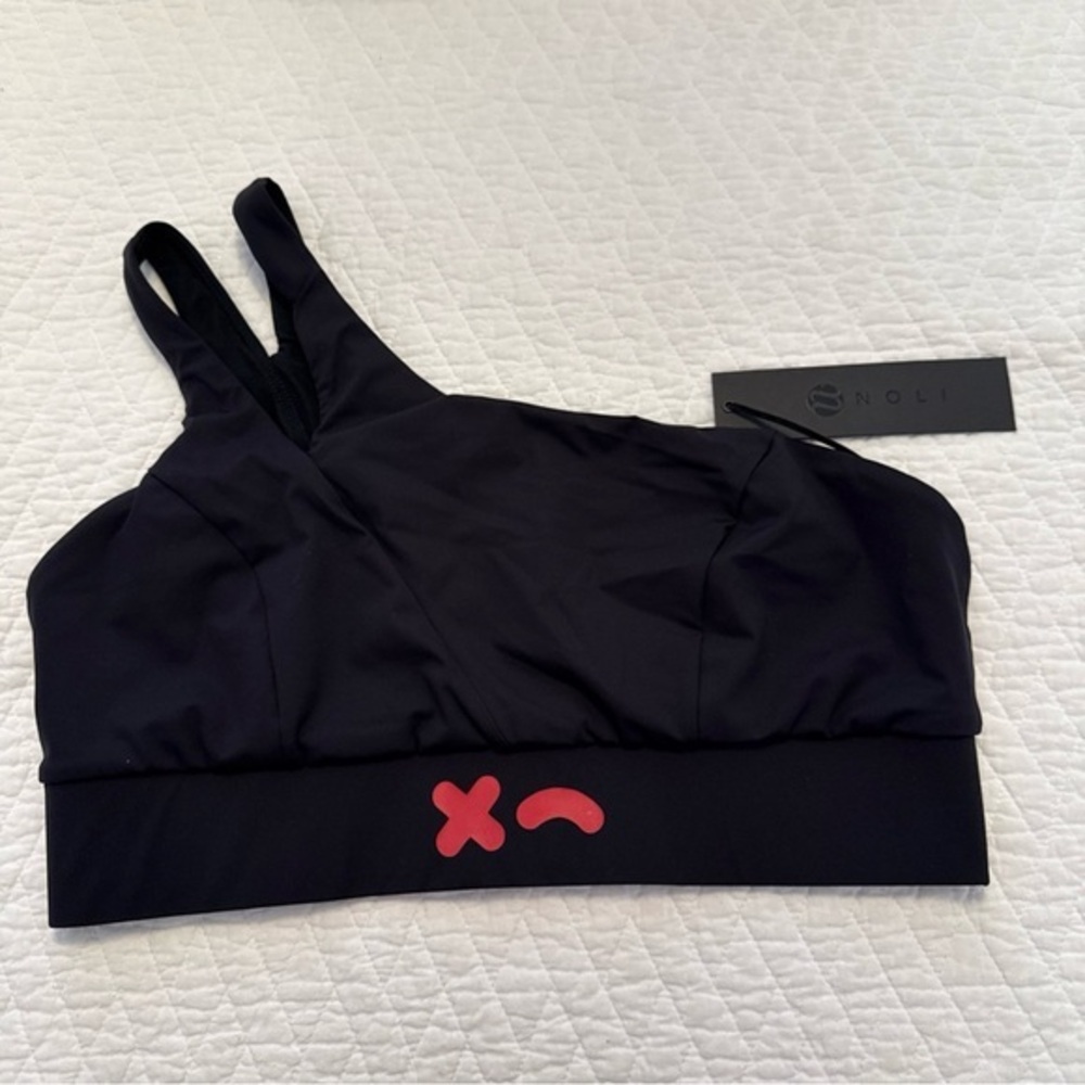 Noli Black One-Shoulder Bikini Top
